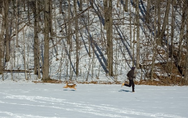 Hoshi and Chris Running