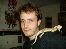 Bearded Dragon on Shoulder