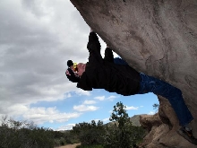Me rock climbing