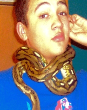 Me holding my Tiger Retic