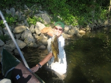 Fly caught New River Smallie