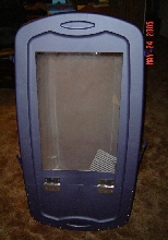 front of 50 gal Sterilite enclosure