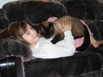 Nermal protecting our sick kindergardener