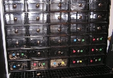 30-drawer, shoebox heated baby rack