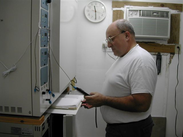 Eugene at his incubator again