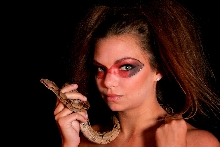 My high color boa with model