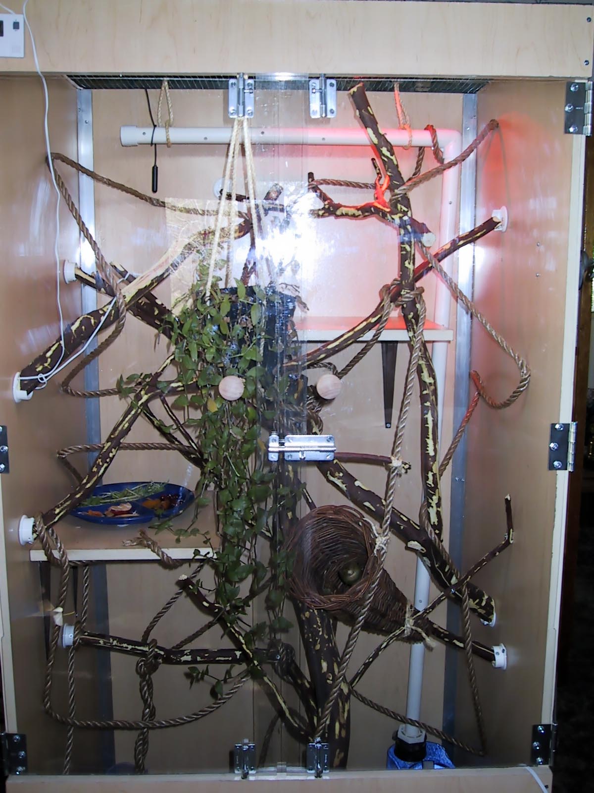 cage with shut doors