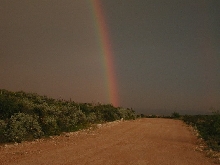 rainbow on Langtry dirt