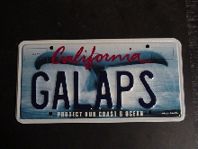 MY LICENSE PLATE IN CALIFORNIA