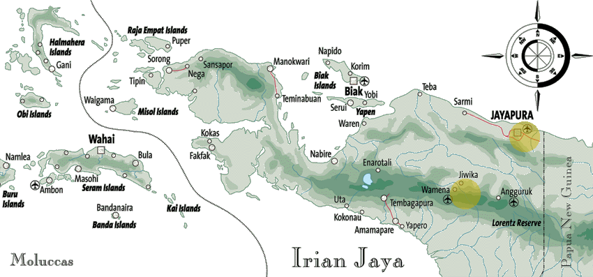 Irian Jaya map