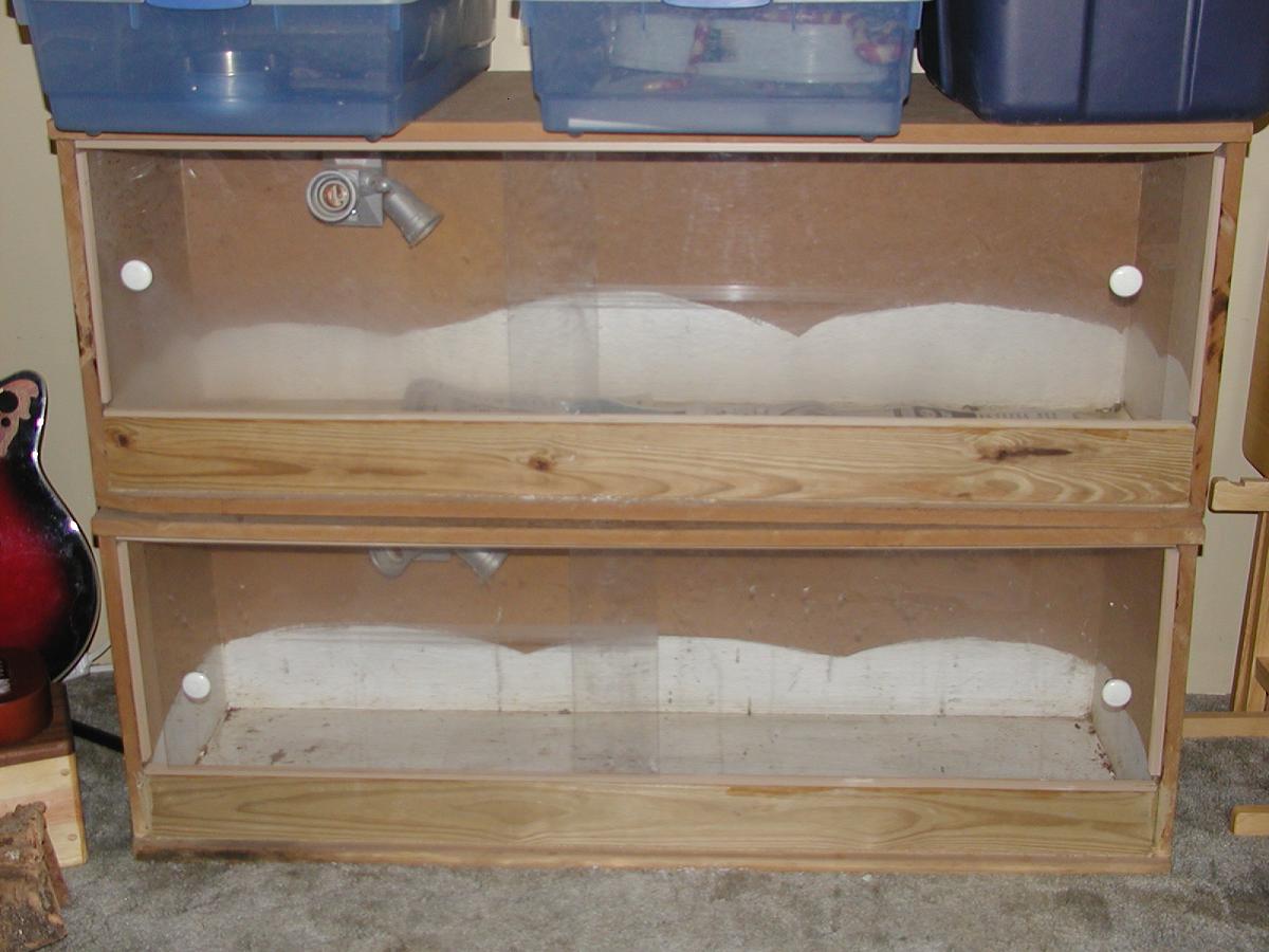 Reptile Cages 18" x 18" x 4' MDF and Plexi