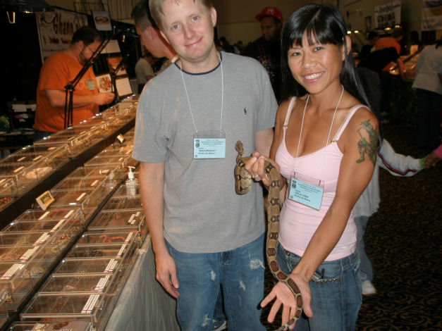 Sean and Celia NRBC 2006 with Jungle Boa Male 05
