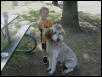Jacob and Arley at dog park 9/11
