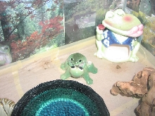 Milkshake on a Ceramic Frog