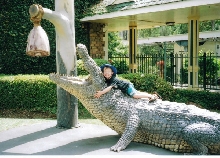 Smallest Crocodile Wrangler!