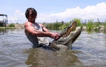 Gator wrestling