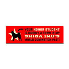 Shiba bumper sticker