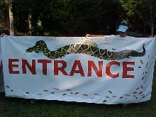 entrance side of banner