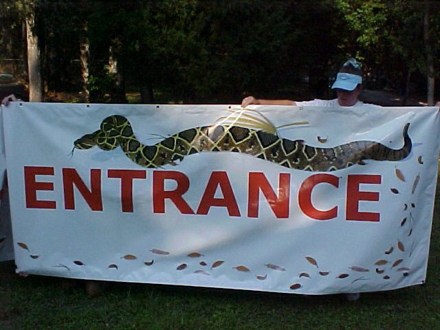 entrance side of banner