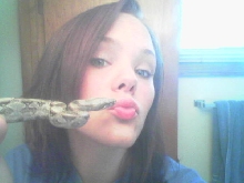 me and Rocco (My columbian boa)