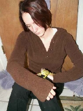 Ember holding Jaden just after we got it