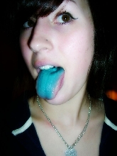 Blue tongued human..
