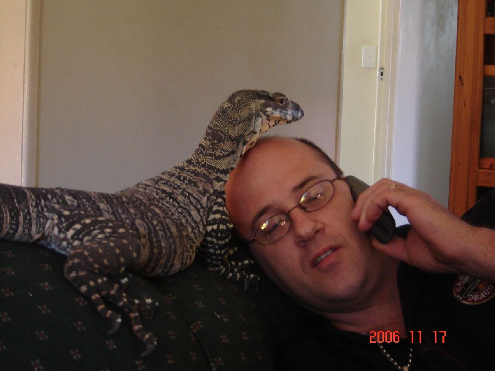 Wally and dad on the phone
