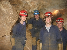 Family portrait in cave
