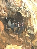 Family portrait in Cave among stalagtites