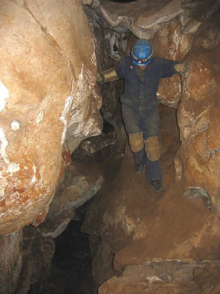 Me avoiding cave pit