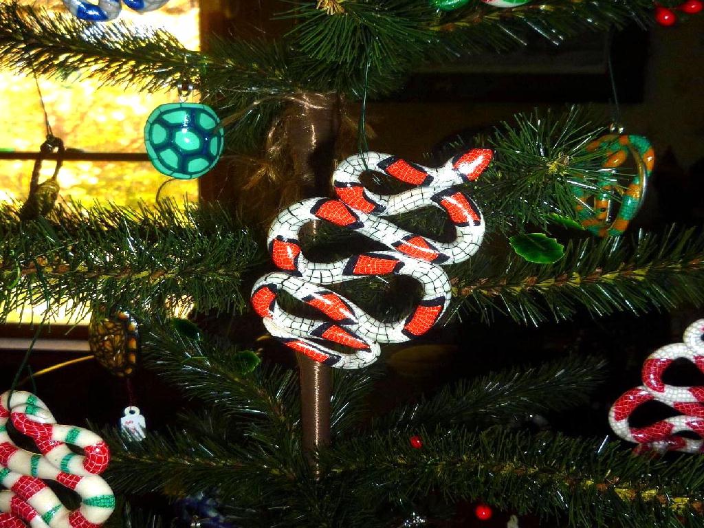 Christmas tree Snake Ornament