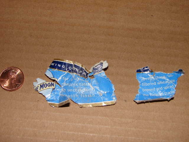 Glass from hay bale (back)