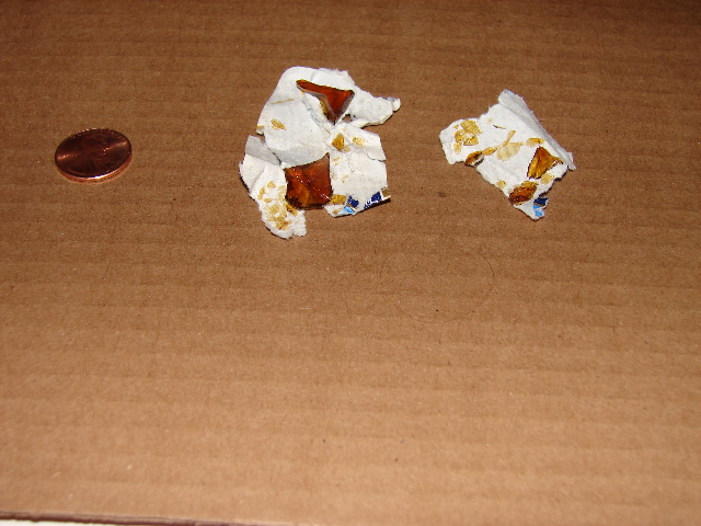 Glass from hay bale