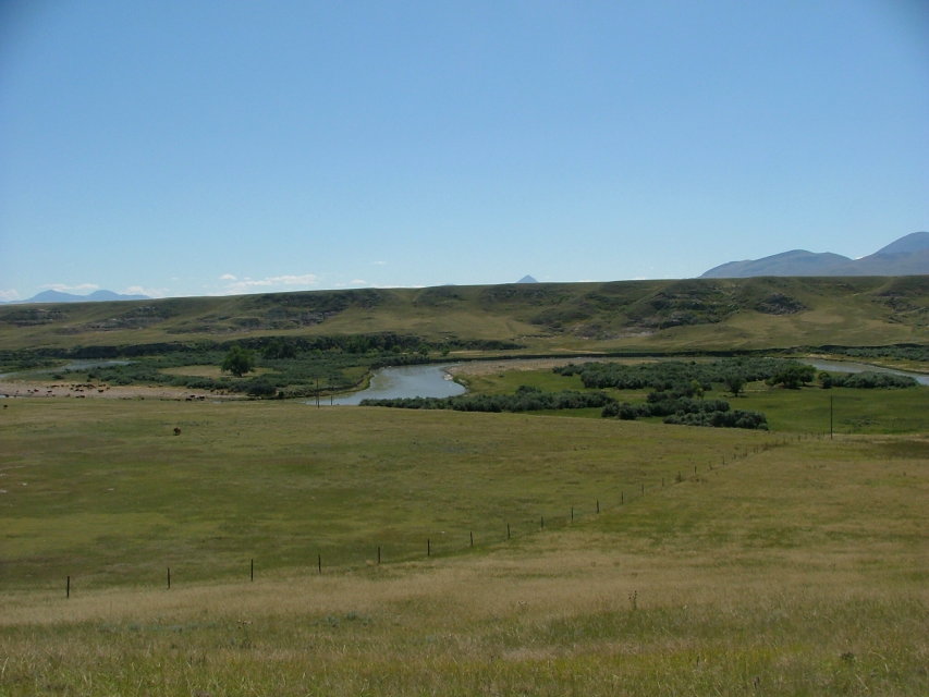 Milk River valley Alberta