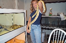In the snake room with Lydia 2