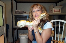 In the snake room with Lydia 1