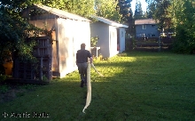 Kevin and Rose in Backyard