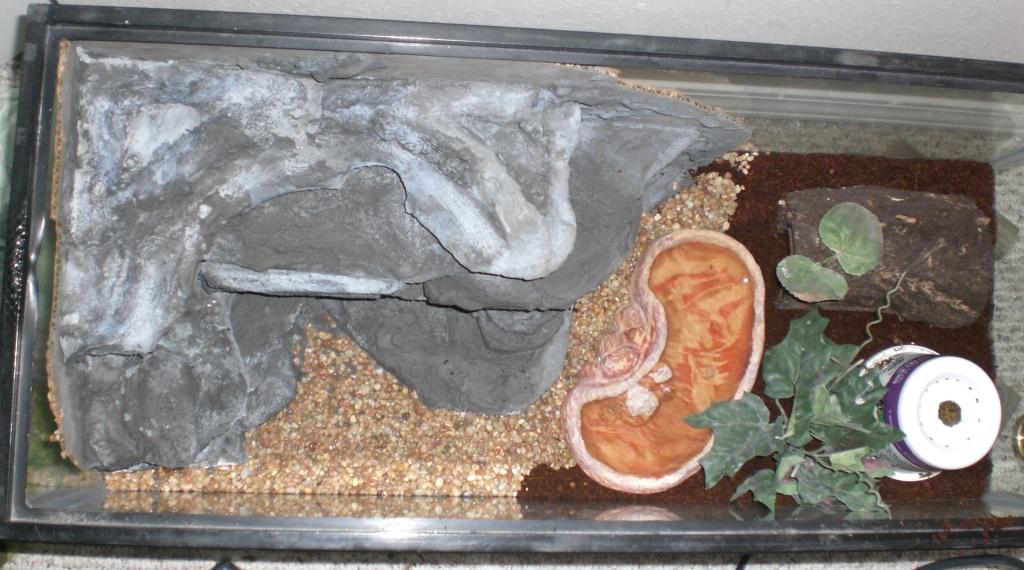 Artificial rock cut