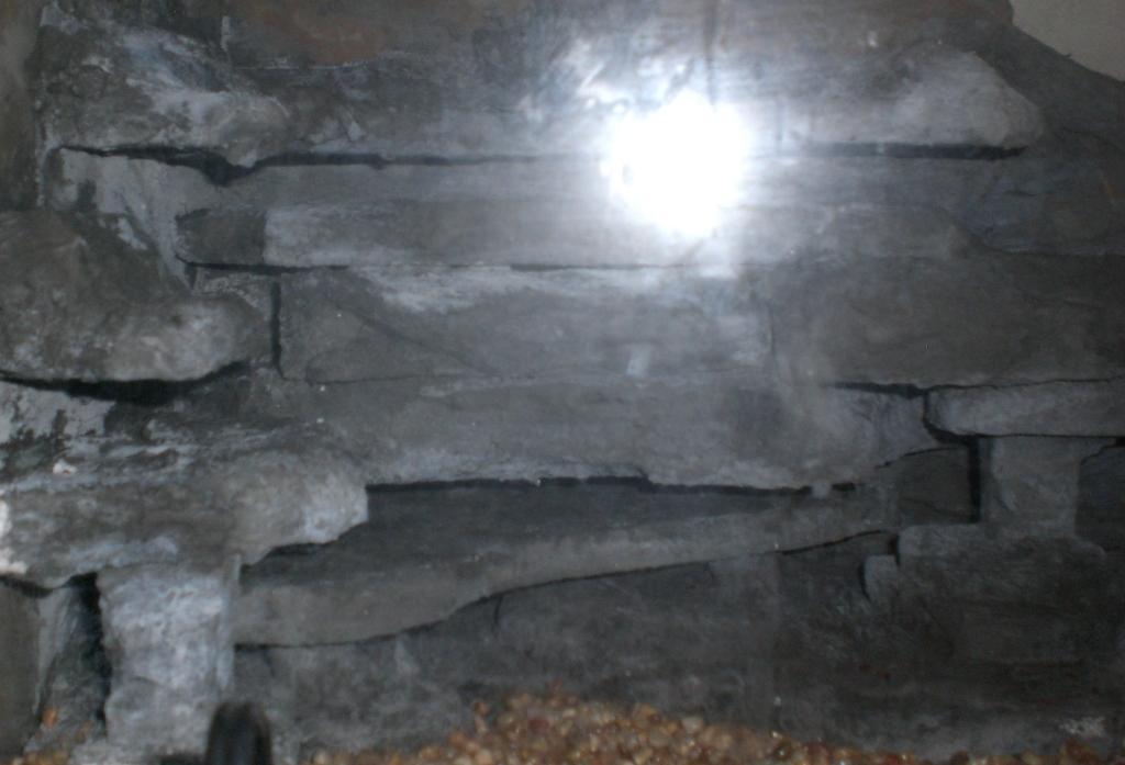 artificial rock cut side view