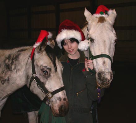 Christmas at the barn. :)