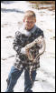 My son and a Pine Snake