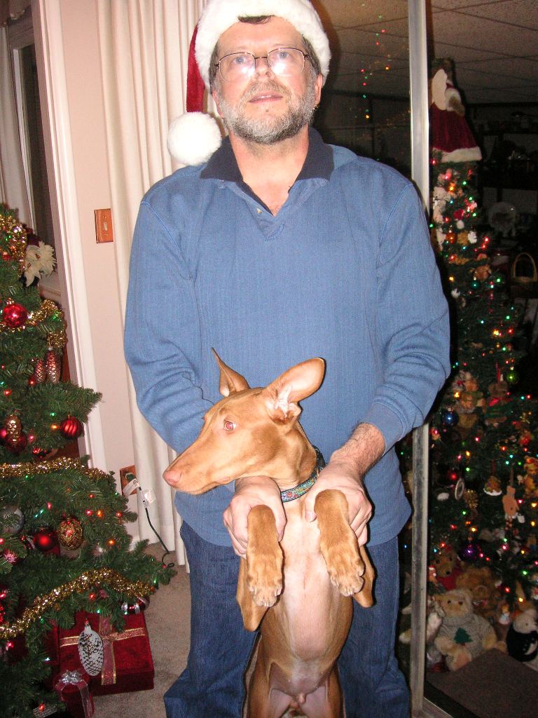 Xmas Rory with Dad Andy