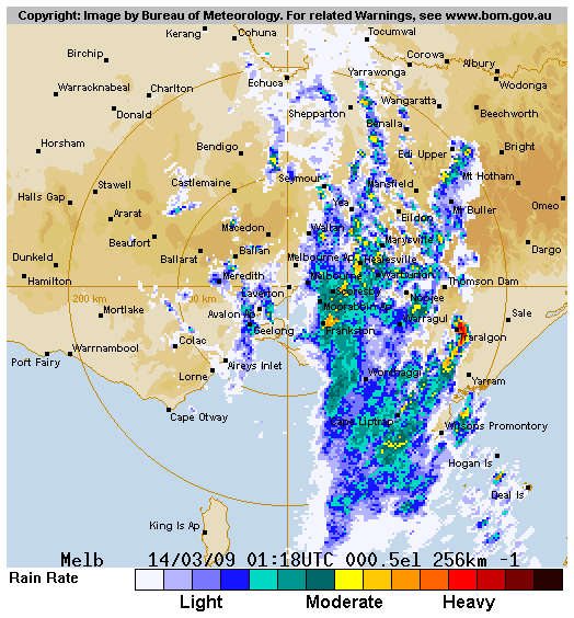 relieving rain for Victoria after devastating '09 fires