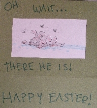 Easter card inside