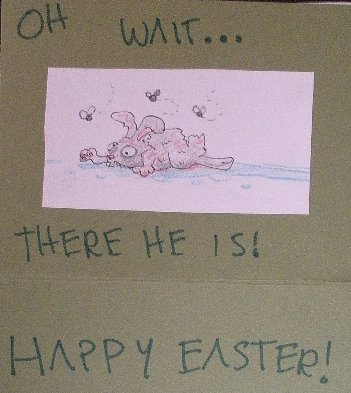Easter card inside