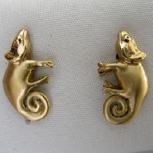 Gold Chamaleon earrings