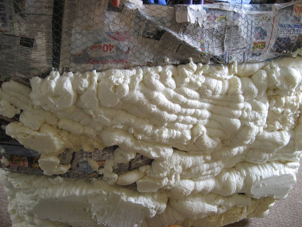 Back of fake rock wall 2