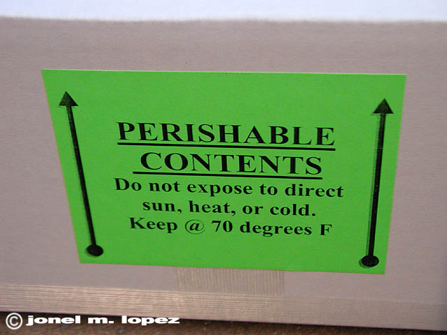 Shipping Alert Label