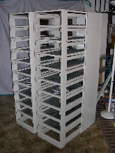 Snake racks, side view