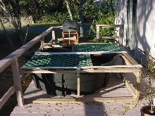 the lid is almost finished on this alligator snapper's stock tank